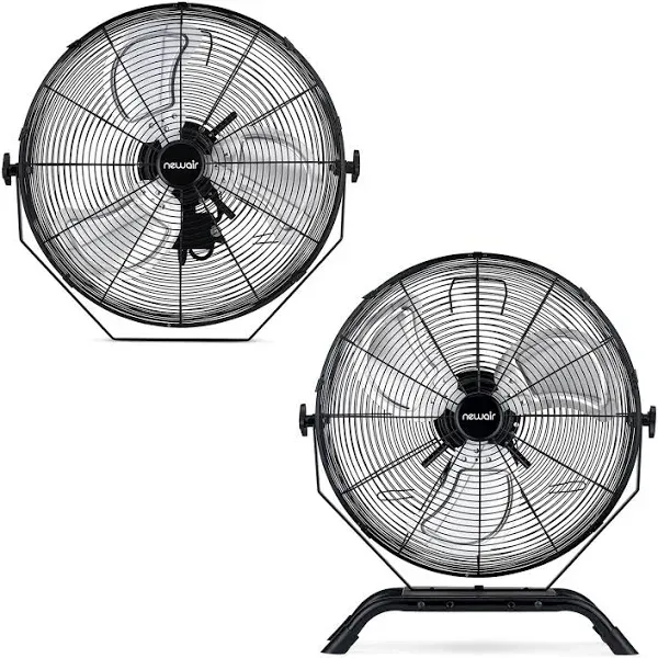 18 Inch Fan Outdoor Rated 2 In 1 High Velocity Floor Wall Mounted 3 Fan Speed