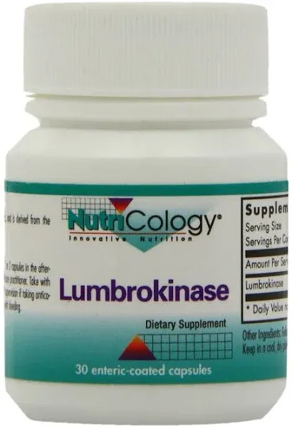 Nutricology Lumbrokinase 30 Capsules