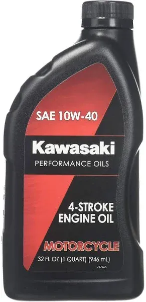 Kawasaki 4-Stroke Motorcycle Engine Oil 10w/40 - 1 Gallon