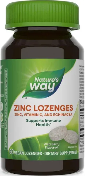 Nature's Way Wild Berry Flavored Zinc Lozenges (60 ct)