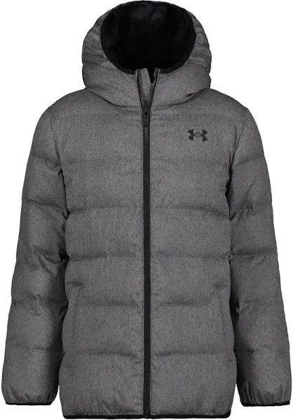 Under Armour Boys' Pronto Puffer Jacket, Mid-Weight, Zip Up Closure, Repels Water