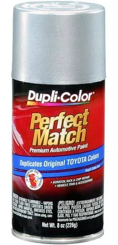 Dupli-Color EBTY15307 Perfect Match Automotive Spray Paint – Toyota Silver Metallic, 147/148 – 8 oz. Aerosol Can