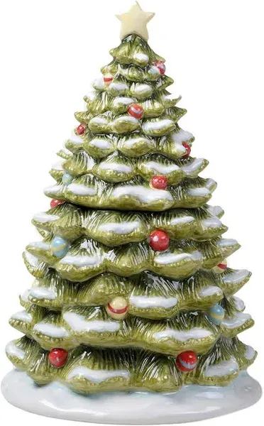 Certified International Evergreen Christmas Cookie Jar