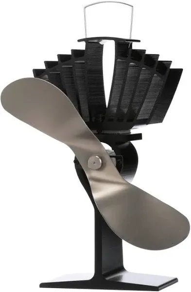 Caframo 812AMKBX Ecofan Airmax Heat-Powered Stove fan, Nickel Blade