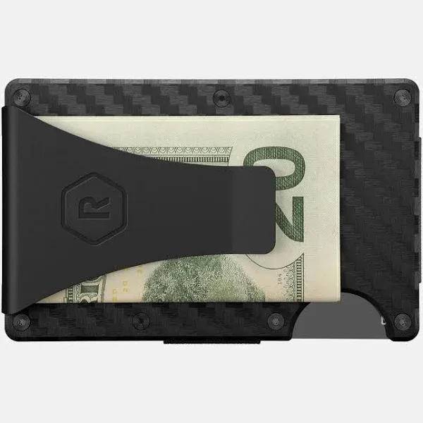 Ridge Men's Carbon Fiber Cash Strap Wallet