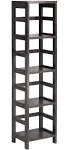 Winsome Leo 4-Tier Tall Storage Shelf, Espresso