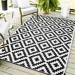 Utopia Home Waterproof Outdoor Rug for Patio 5x8 ft Reversible Outdoor Plastic Straw Rug for Camping Outdoor Balcony Rug Camp