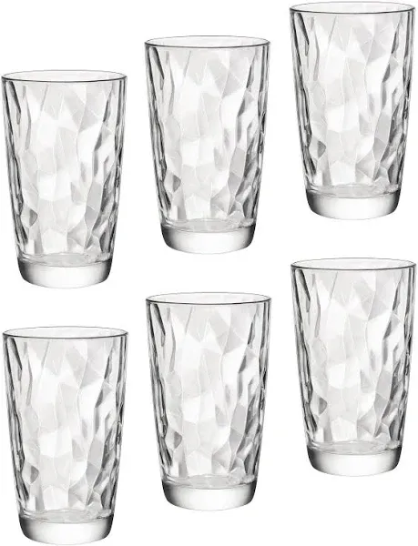 Bormioli Rocco Diamond 5 1/2” Glasses (4) - NWT