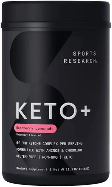 Sports Research Keto Plus Exogenous Ketones with goBHB - 30 Servings | Keto E...