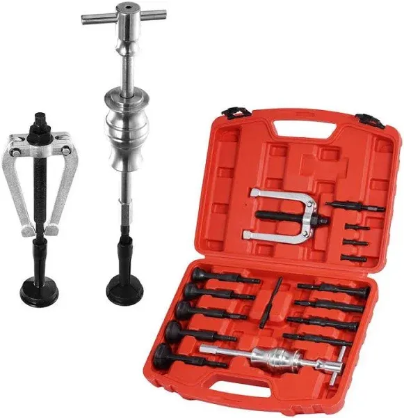 16pcs Blind Hole Pilot Internal Extractor/Remo<wbr/>ver Bearing Puller Set W/ Red Case