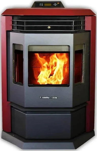 ComfortBilt HP22-N SS Pellet Stove Burgundy - ComfortBilt