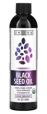 Certified Organic Black Cumin Seed Oil, 100% Pure Cold Pressed Virgin 240ml