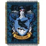 Harry Potter Ravenclaw Crest Woven Tapestry Throw Blanket