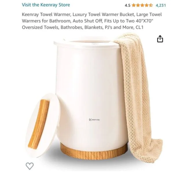 Keenray Luxury Towel Warmer Bucket