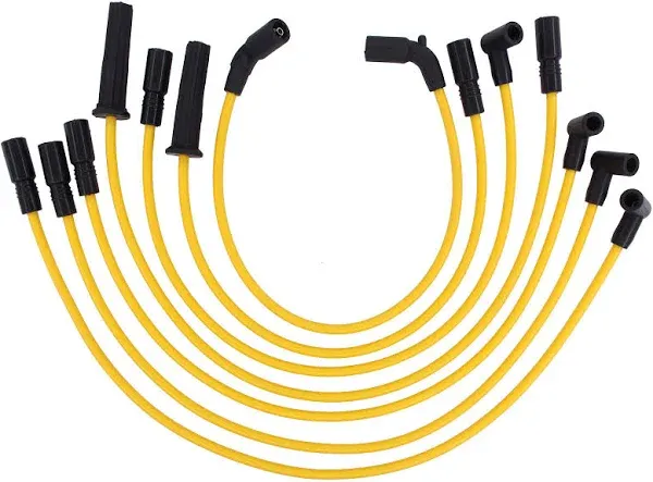 NewYall Pack of 7 8mm Ignition Spark Plug Wire Set for 4.3L V6 Chevy Express Astro S10 P30 for GMC C1500 Jimmy Savana Sonoma 1996-2005