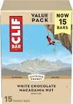 Clif Bar White Chocolate Macadamia Nut Flavor Energy Bars - 15-2.4 oz