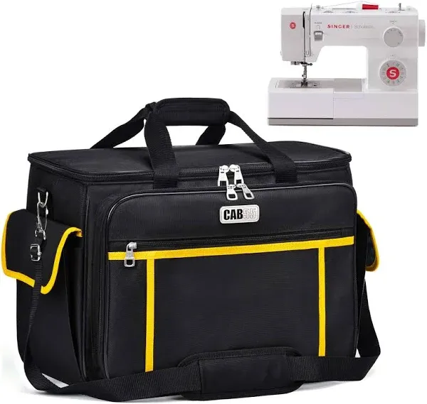 CAB55 Sewing Machine Case, Sewing Machine Carrying Bag with Removable Padding Pad, Tote Bag for Sewing Machine and Extra Sewing Accessories