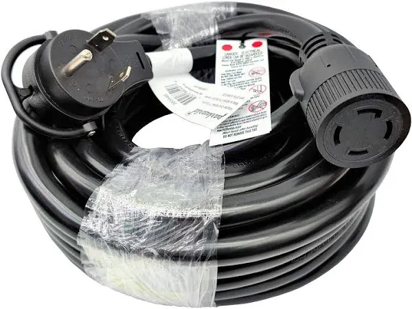 Parkworld Electrical 25&#039; 3-Wire Rv 30 Amp 125-Volt Nema Tt-30P Plug To Generator