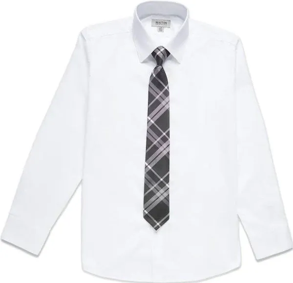 Kenneth Cole Boys' Reaction Dress Shirt and Tie Set