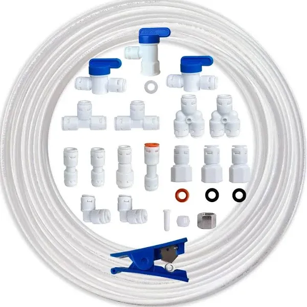 NSF Certified 1/4&#034; O.D. Push to Connect Fittings RO(Reverse Osmosis)Water Filter