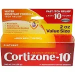 Cortizone-10 Maximum Strength Water Resistant Formula Anti Itch Ointment (2 oz)