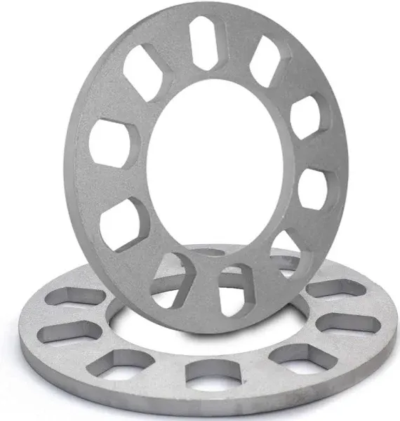 Wheel Accessories Parts 2 Pack Die Cast Wheel Spacers 8mm 5/16" Thick Fits Bolt Patterns 5x100mm 5x105mm 5x108mm 5x4.25 5x110mm 5x112mm 5x114.30mm 5x4.50 5x115mm 5x4.75 5x120mm Fits 5 Lug Pass Cars