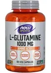 Now L-Glutamine, 1000 mg, Double Strength, 120 capsules