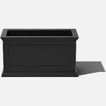 Veradek Planters 33&#034; L Plastic Rectangular Weather Resistance Large Size Black