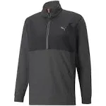 NWT Men&#039;s Puma Golf Cloudspun WRMLBL 1/4 Zip, Medium 537066 01, Puma Black