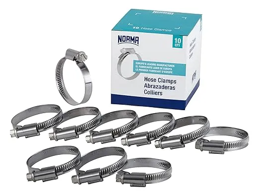 NORMA 01266704026-000-0539 Hose Clamps, 20 mm-32 mm x 9 mm W4 (Pack of 10)