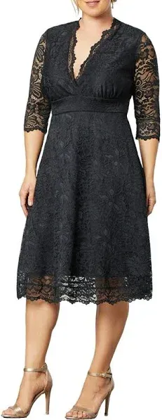 Kiyonna Mademoiselle Lace Cocktail Dress