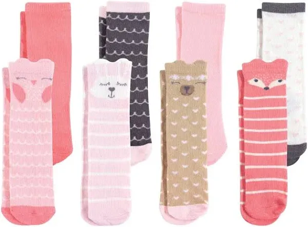 Hudson Baby Baby Girls' Cotton Rich Knee-High Socks