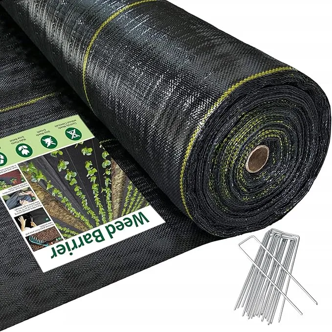 Gotgelif Weed Barrier Fabric,3.2OZ Landscape Fabric,Heavy Duty Geotextile Fabric,Woven Ground Cover for Commercial Greenhouse,Yard,Garden