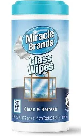 for Glass, Disposable and Streak Free Cleaning Wipes for Mirrors, Windows, Kitch