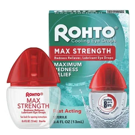 Rohto Cool Max Strength Redness Relief Eye Drops