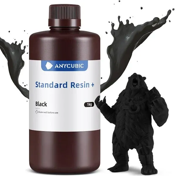 Anycubic Upgraded Standard 3D Printer Resin, 405nm SLA Fast UV-Curing Resin, High Precision & Rapid Photopolymer for 8K Capable LCD/DLP/SLA 3D