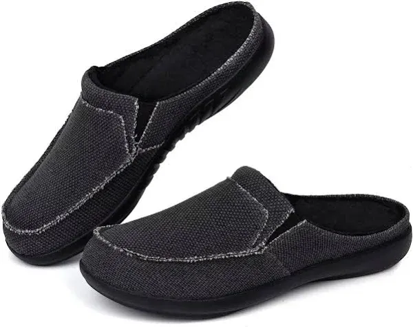 ADAX Men's Plantar Fasciitis & Pain Relief Orthotic Slippers with Arch Support (Size:US 7-US 14)