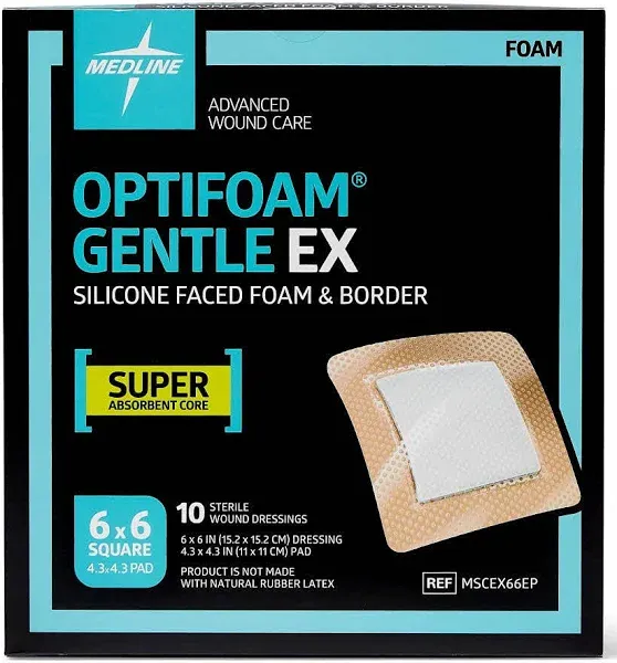 Optifoam Gentle EX 3x3 Foam Dressing MSCEX33EP