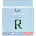 Rael Organic Cotton Cover Liners For Bladder Leaks Regular 48 Count