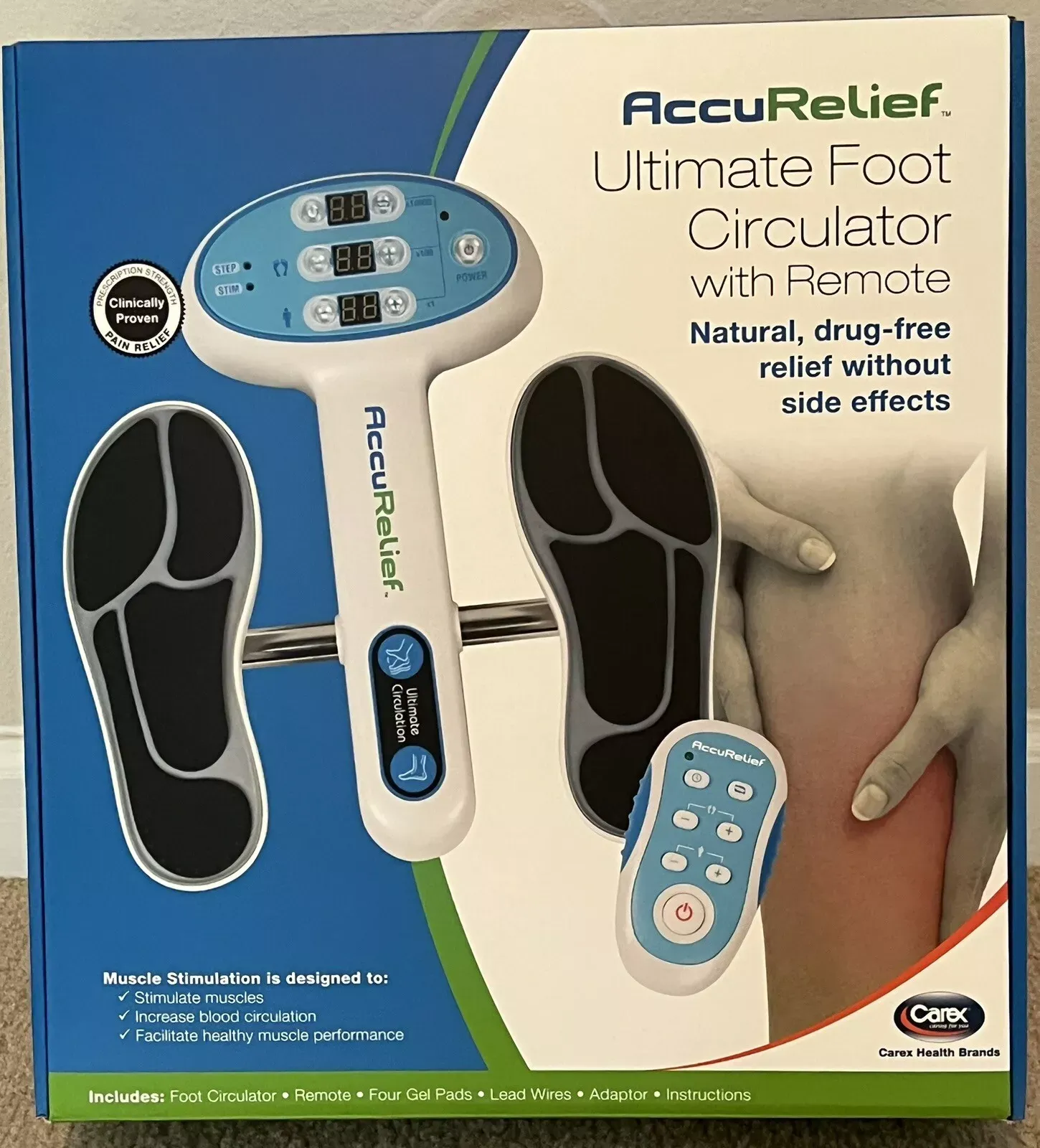 AccuRelief Ultimate Foot Circulator with Remote ACRL-5500 BRAND NEW!