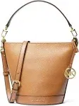 Michael Kors Townsend Small Leather Convertible Bucket Crossbody - Pale Peanut