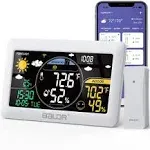 Wifi Weather Station, Smart Wireless Indoor Outdoor Thermometer with App and Onl