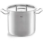 Fissler | Original-Profi Collection Stainless Steel 5.5 Quart High Stock Pot with Lid | Realry