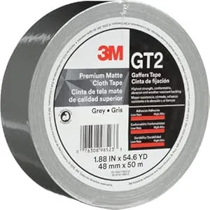 3M™ GT2 Gaffers Tape (2" x 55 Yard (3 Pack), Gray)