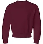 Jerzees 562B Youth NuBlend Fleece Crew - Maroon - M