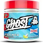 GHOST Gamer: Energy and Focus Support Formula - 40 Servings, Sonic Ocean Water - Nootropics & Natural Caffeine for Attention, Accuracy & Reaction Time - Vegan, Gluten-Free