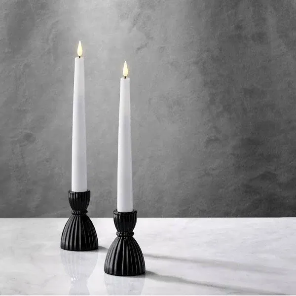  Black Taper Candle Holder, 3.5 in, 2 Pk Candlestick Holders, 3.5 Inch - Black