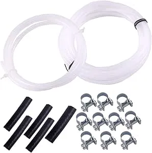 beler White 4mm Fuel Pipe Hose Line Kit Replacement 89031118 Fit for Webasto Eberspacher Heater