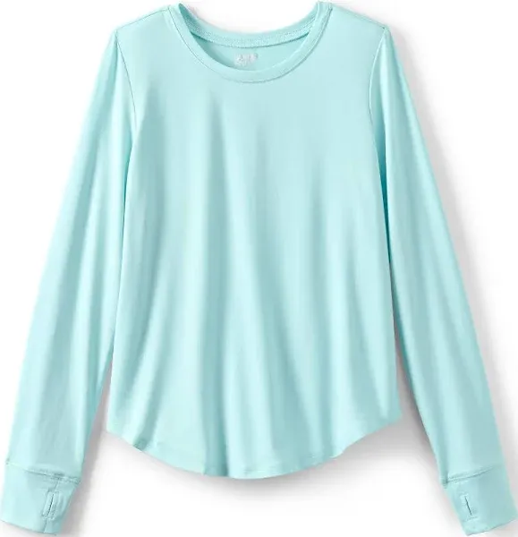 Lands' End Girls Long Sleeve Active Tee