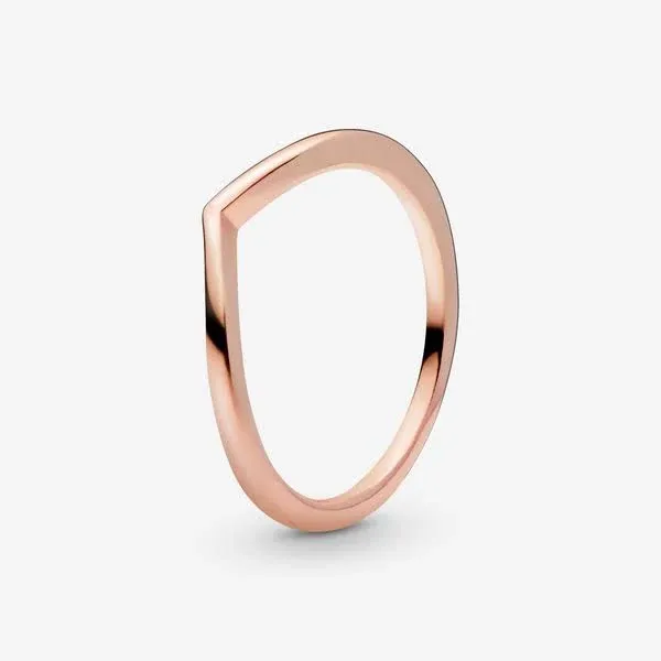 Pandora Shining Wishbone Ring Pandora 14k Rose gold-plated